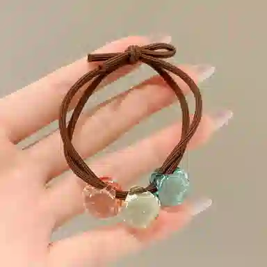 希铃 果冻色系 橡胶 头绳 女款