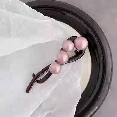 希铃 简约大号珠珠高级感 树脂 发夹 女款