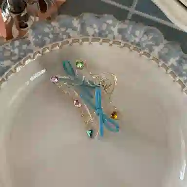 希铃 彩色蝴蝶结海星高级鲨鱼夹 亚克力 发夹 女款