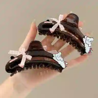 希铃 卡通可爱小狗 亚克力 发夹 女款