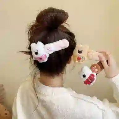 希铃 可爱西高地 聚酯纤维 发夹 女款