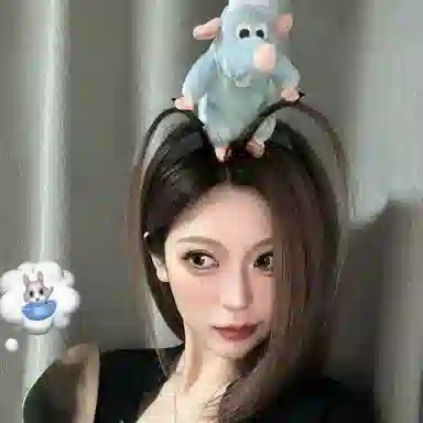 希铃 料理鼠王搞怪可爱创意 亚克力 发箍 女款