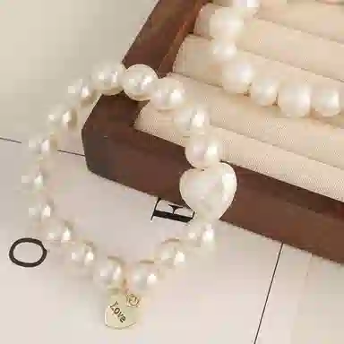 希铃 白月光珍珠链式 亚克力 发圈 女款