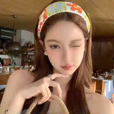 希铃 田园甜美宽边针织 涤纶 发箍 女款