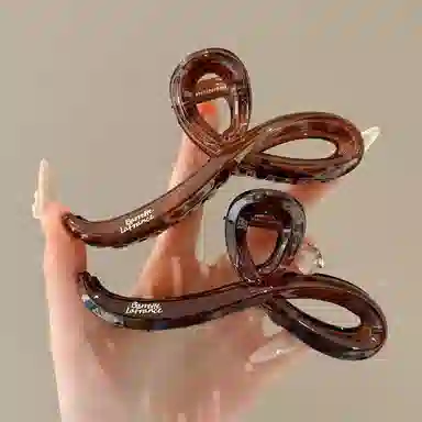 希铃 简约线条 亚克力 发夹 女款