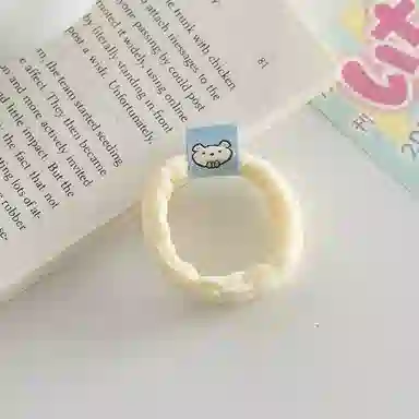 希铃 可爱奶 亚麻 发圈 女款