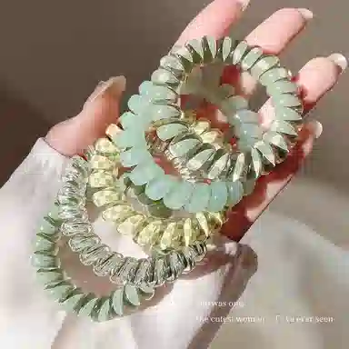 希铃 果冻彩色系列 电话圈组合款 树脂 发圈/头绳 女款