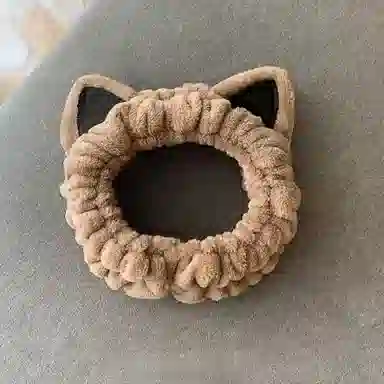 希铃 猫耳朵洗脸发带 金丝绒 发箍 女款