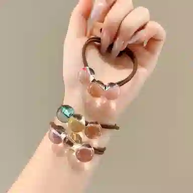 希铃 果冻色系 橡胶 头绳 女款