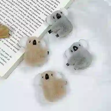 希铃 可爱树袋熊小抓夹发饰 毛绒 发夹 女款