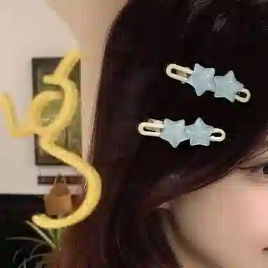 希铃 可爱星星 亚克力 发夹 女款