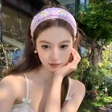 希铃 田园甜美宽边针织 涤纶 发箍 女款