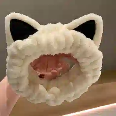 希铃 猫耳朵洗脸发带 金丝绒 发箍 女款