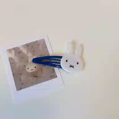 希铃 甜酷可爱辣妹小众兔子 亚克力 发夹 女款