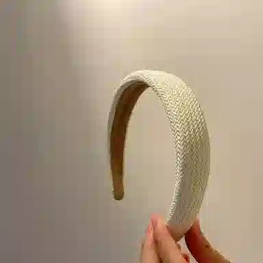 希铃 百搭气质纯色编织款 棉麻 发箍 女款