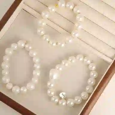 希铃 白月光珍珠链式 亚克力 发圈 女款