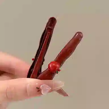 希铃 可爱小苹果 合金 发夹 女款