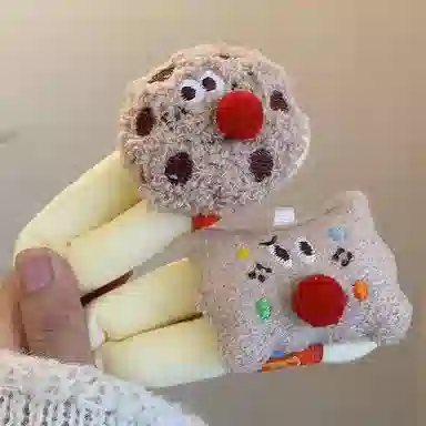 希铃 可爱曲奇饼甜美趣味 布艺 发夹 女款