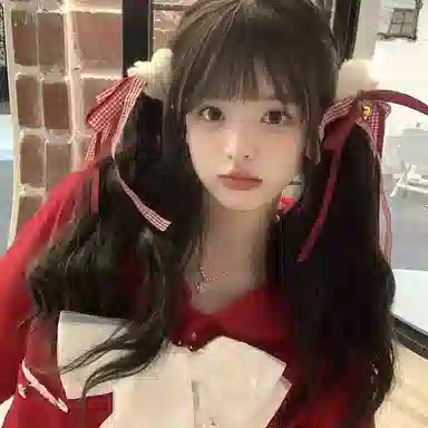 希铃 格子飘带 聚酯纤维 发圈 女款