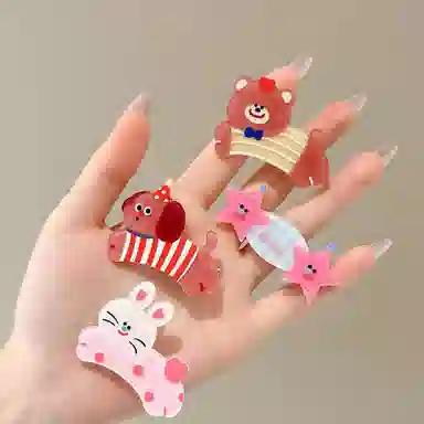 希铃 可爱卡通萌宠 亚克力 发夹 女款