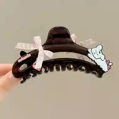 希铃 卡通可爱小狗 亚克力 发夹 女款