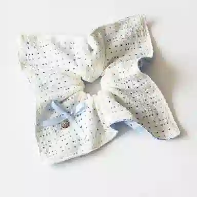 希铃 法式蝴蝶结格纹 布艺 发圈 女款