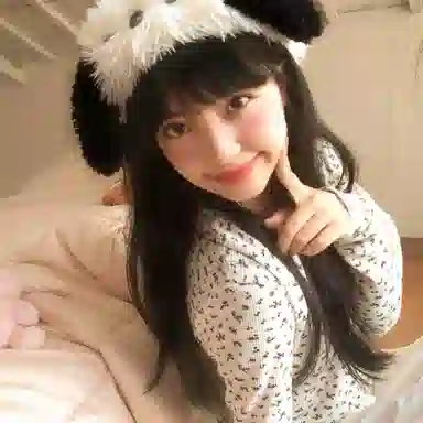 希铃 黑耳朵小狗可爱毛绒 聚酯纤维 发箍 女款