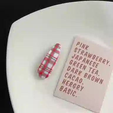 希铃 复古波点格子 亚克力 发夹 女款