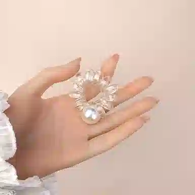 希铃 透明款高弹力电话圈 树脂 发圈/头绳 女款