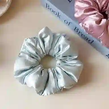 希铃 枕头睡眠缎面高级感 雪纺 发圈 女款