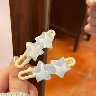 希铃 可爱星星 亚克力 发夹 女款