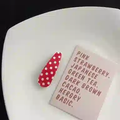 希铃 复古波点格子 亚克力 发夹 女款