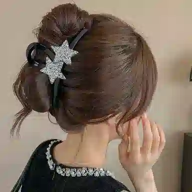 希铃 大气星星高端简约 亚克力 发夹 女款