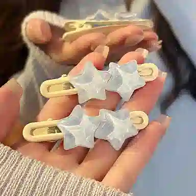 希铃 可爱星星 亚克力 发夹 女款