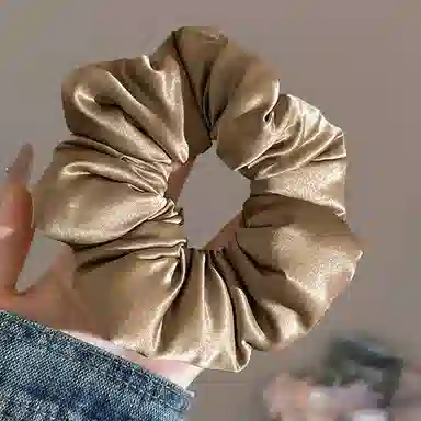 希铃 枕头睡眠缎面高级感 雪纺 发圈 女款