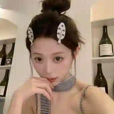 希铃 镜面蝴蝶结 亚克力 发夹 女款