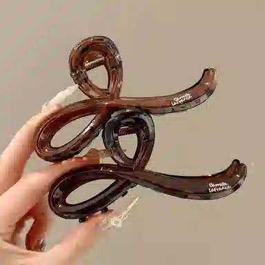 希铃 简约线条 亚克力 发夹 女款