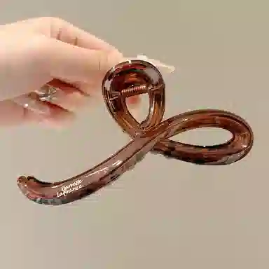 希铃 简约线条 亚克力 发夹 女款