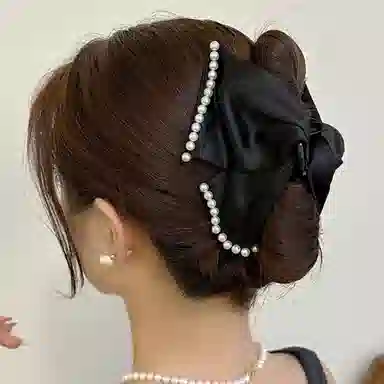 希铃 优雅轻奢时尚 雪纺 发夹 女款