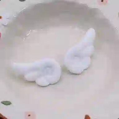 希铃 可爱 白色天使 聚酯纤维 发夹 女款