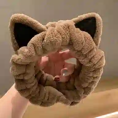 希铃 猫耳朵洗脸发带 金丝绒 发箍 女款