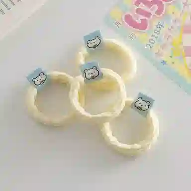 希铃 可爱奶 亚麻 发圈 女款