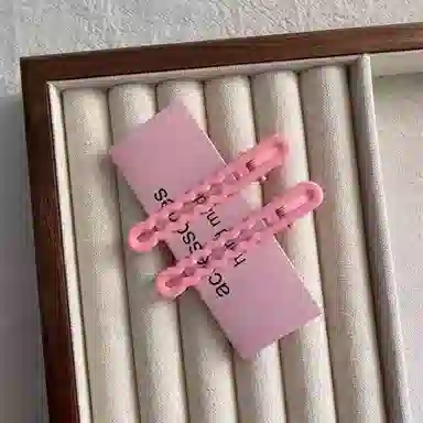 希铃 多巴胺彩色波浪碎发 亚克力 发夹 女款