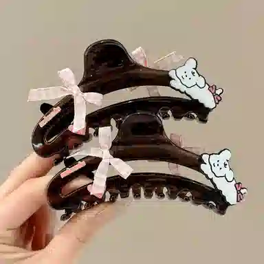 希铃 卡通可爱小狗 亚克力 发夹 女款