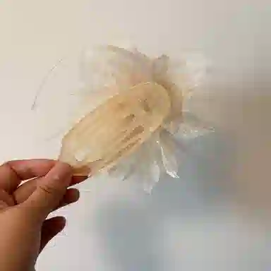 希铃 花朵流苏仙气懒人鸭嘴 半抓 全抓 后脑勺 亚克力 绢纱 发夹 女款