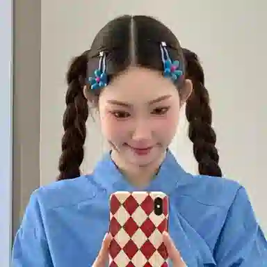 希铃 韩系氛围感立体花朵 亚克力 发夹 女款