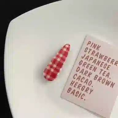 希铃 复古波点格子 亚克力 发夹 女款