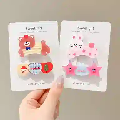 希铃 可爱卡通萌宠 亚克力 发夹 女款