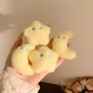 希铃 可爱星星月亮 聚酯纤维 发夹 女款