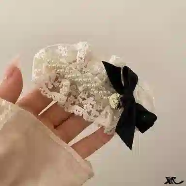 希铃 超仙气质蝴蝶结#好运 蕾丝 发夹 女款